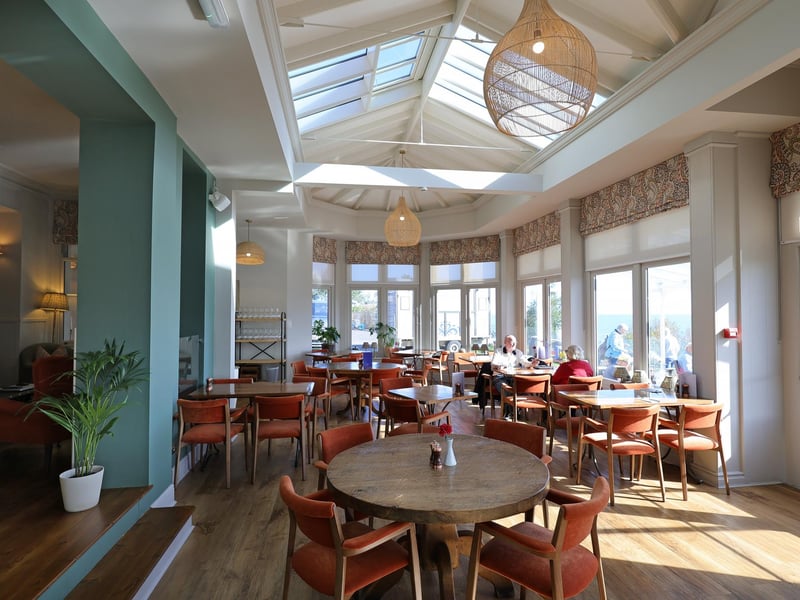 The refurbished eating area.
