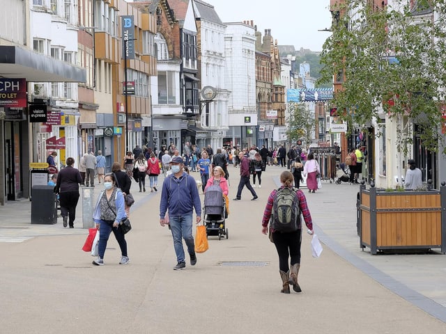 Westborough comes to life as shops reopen in Scarborough town centre after the pandemic lockdown.