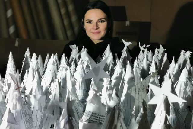 Grue - a cardboard winter wonderland opens at the Old Parcels Office at Scarborough Railway Station on Saturday December 3