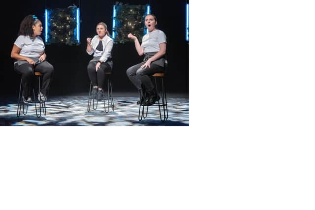 From left, Yasmin Dawes, Jazmine Franks, Rebecca Tebbett in Shakers