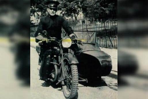 Frank Oxley senior was a familiar sight in Bridlington on his motorbike and sidecar.