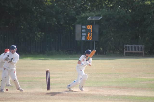 Harry Rook shines in Londesborough Park CC 2nds derby win at Pocklington CC 2nds. Photo by Phil Gilbank