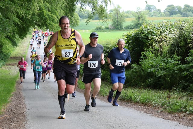 Stuart Gent made it into the top 100 at the Top of the Wolds 10K.