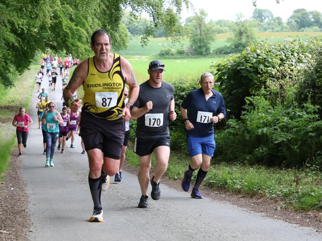 Stuart Gent made it into the top 100 at the Top of the Wolds 10K.