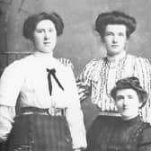 Four of the Bowes sisters, from left: Francis, Hannah Elizabeth, Mary, Jane Ann (seated).
