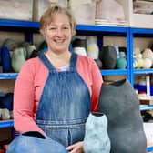 Kate Braida is one of the artists who has a studio at the Old Parcels Office Art Space at Scarborough Railway Station