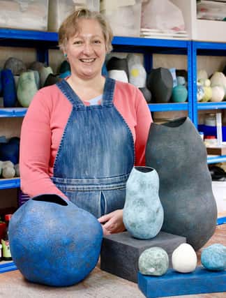 Kate Braida is one of the artists who has a studio at the Old Parcels Office Art Space at Scarborough Railway Station