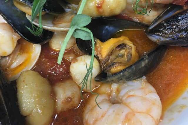 Have a go at making this delicious seafood gnocchi dish with vodka sauce.