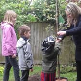 East Ayton Primary School and Nursery received the royal oak tree from Hatton Garden Centre which is to be planted and celebrated by the community as they watch the Coronation CelebraTree grow year after year.