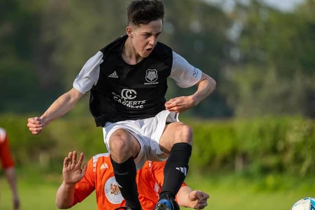 Seventeen year old Harry Bowsher earned Kirkdale United a share of the points with his equaliser in Saturday’s draw v Snainton. Photo: Colin Dilcock