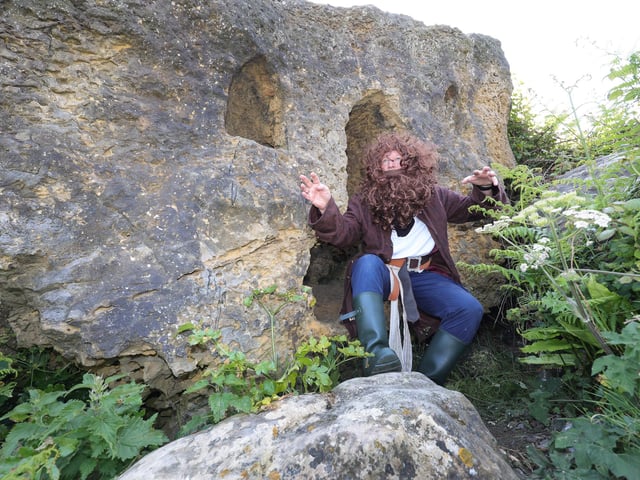 Hairy Bob leaves the cave!