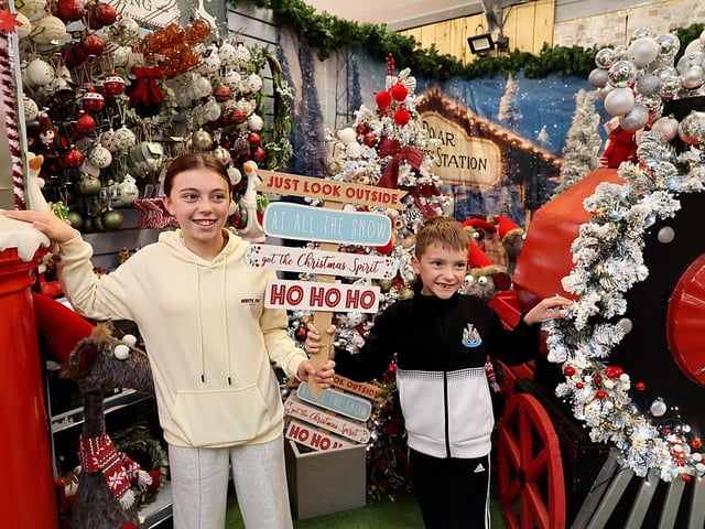 Enjoying getting into the Christmas spirit! Picture: Richard Ponter