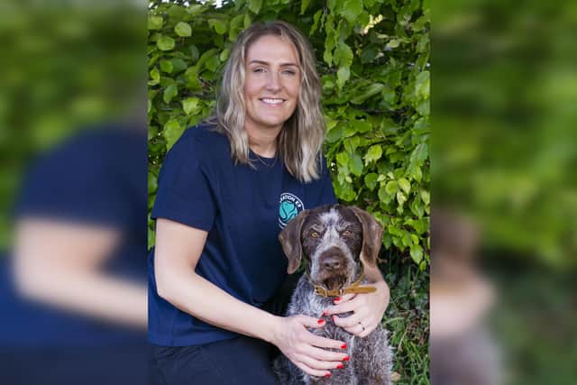 Rebecca Wilkinson, founder of Operation K9 Hydrotherapy & Wellness.