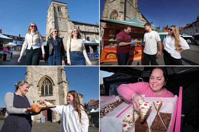 Fun at the first Malton Food Market of the year.