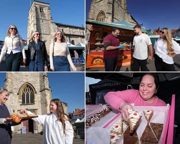 Fun at the first Malton Food Market of the year.