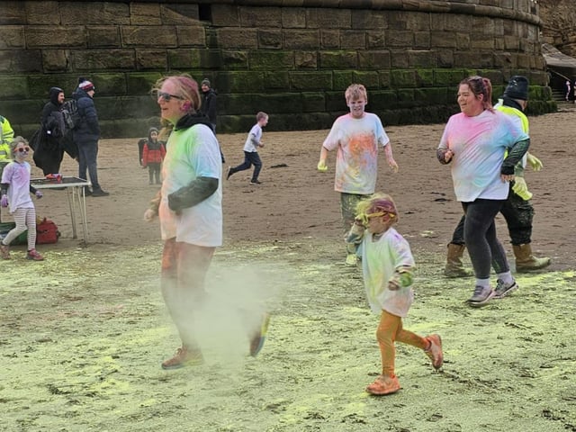 Crossing the finish line