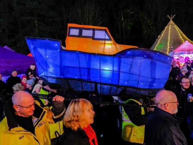 The Lifeboat Lantern brought a smile to the crowd's faces