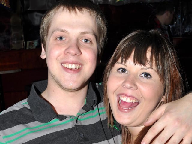 James and Jessica in Blue Lounge