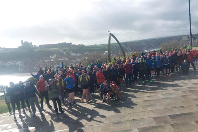 Some of the participants at the beginning of the walk. Image: Cleveland Mountain Rescue Team