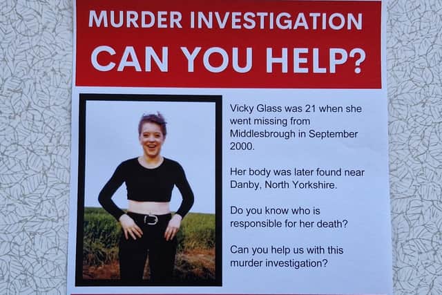 The investigation into the murder of Vicky Glass has been reopened