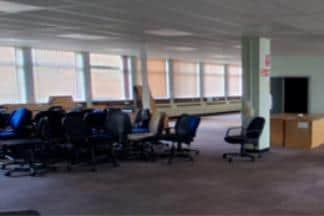 Empty office space At Scarborough Town Hall campus.  Courtesy NYC