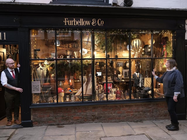 Furbello and Co with their spectacular window.