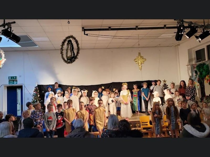 Seton School, Staithes, perform their nativity.
