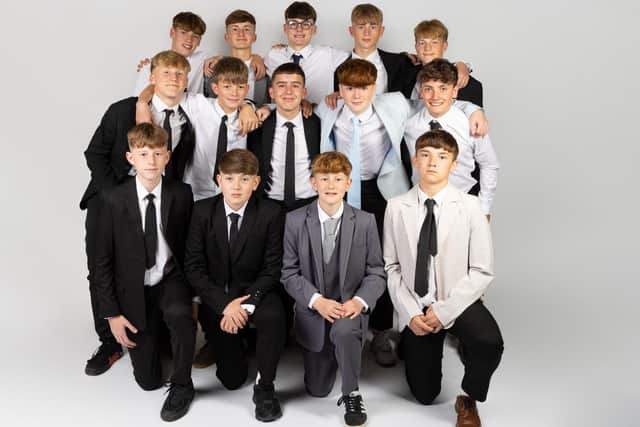 The Hawkes 360 Under-14s squad line up.