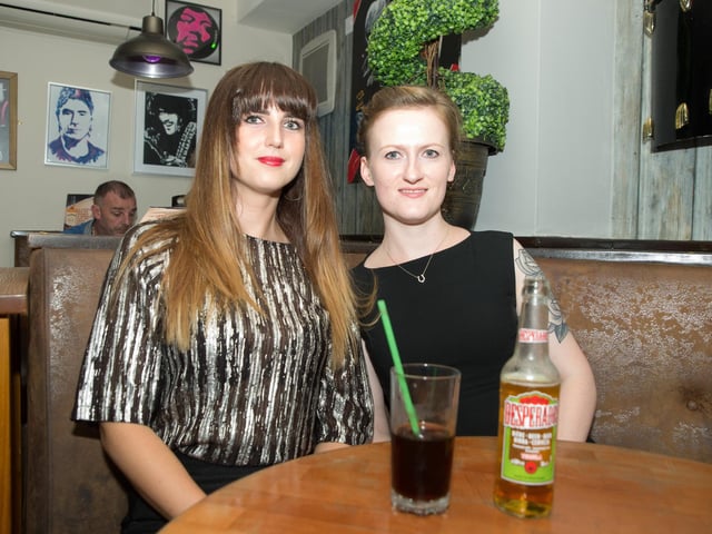 Friends Sandra & Daiva  soaking up the atmosphere in The Mist Bar.