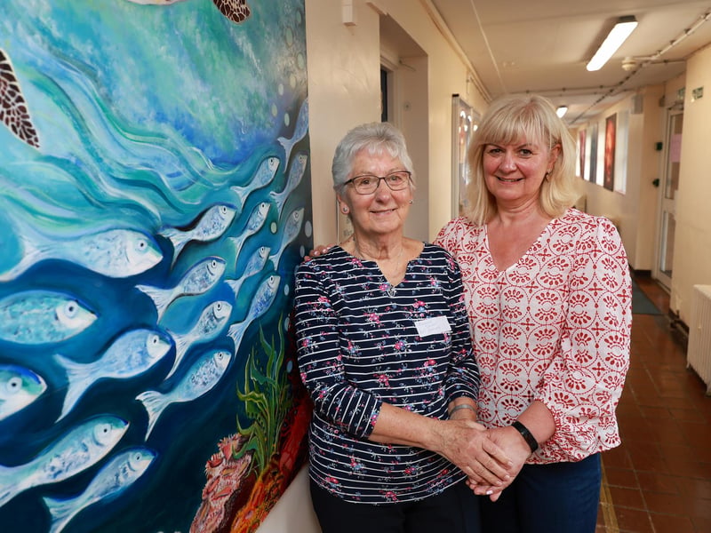 First Year Head Girl Margaret Beeforth and daughter Janet Allen (nee Wardell) who both attended Eskdale School.