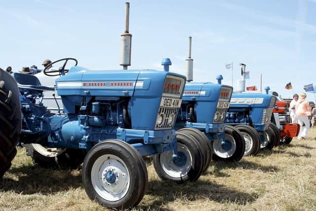 Vintage tractors will be on display