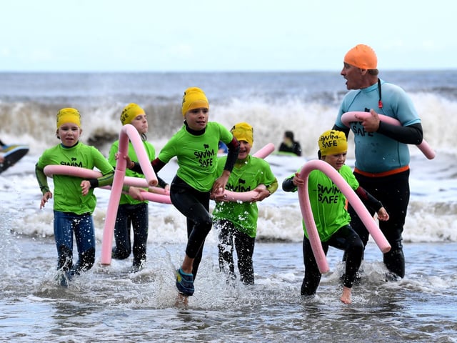 The free sessions also teach the children how to 'Float to Live'.