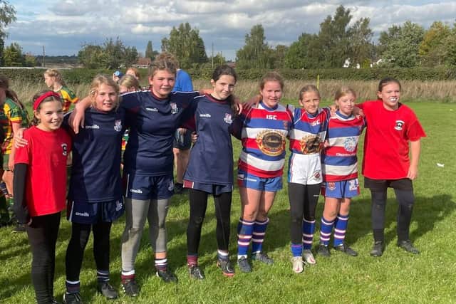 Scarborough RUFC Girls UNder-12s at Sandal Festival
