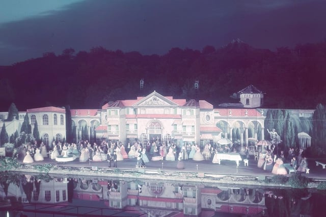 The Open Air Theatre, believed to be in the late 1950s due to the picture being in colour.