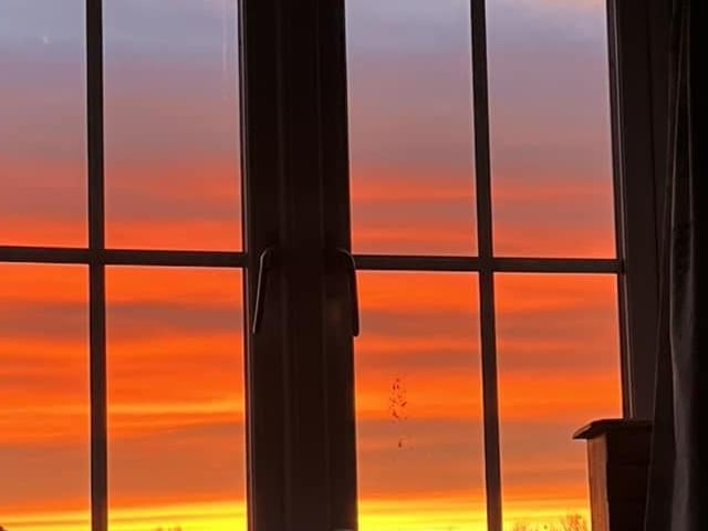 The view from the bedroom.