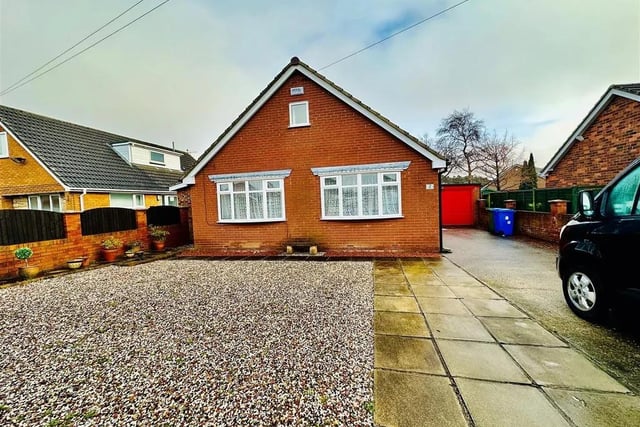 This two bedroom and two bathroom detached bungalow is for sale with Ellis Hay with a guide price of £380,000.