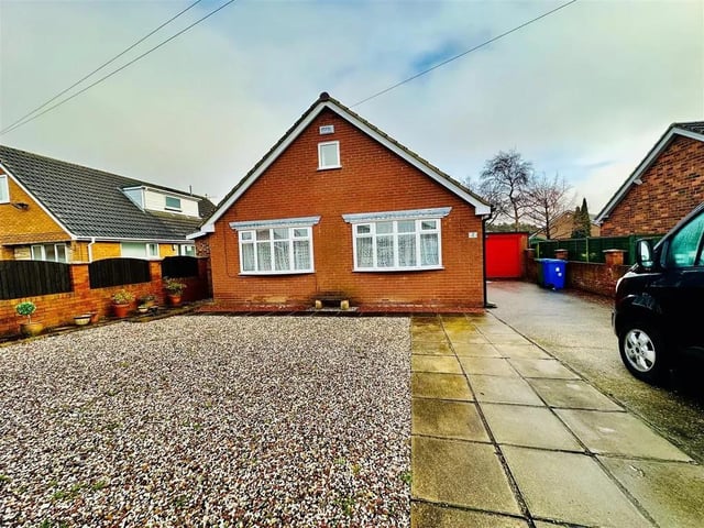This two bedroom and two bathroom detached bungalow is for sale with Ellis Hay with a guide price of £380,000.
