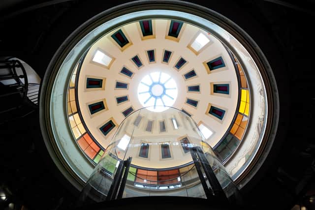 File pic of the interior domed roof of The Rotunda Museum in Scarborough. Image: ©Tony Bartholomew