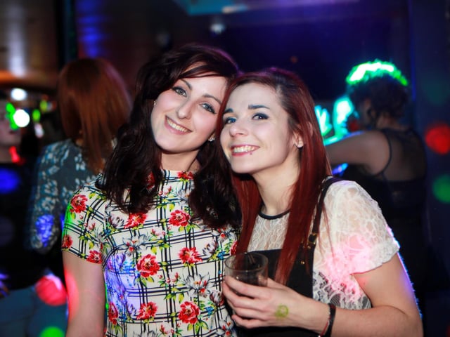 Megan and Roseanne enjoying their Big Night Out in Blue Lounge.