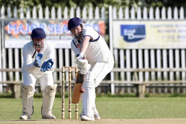 Sewerby in defensive mode with the bat at Bridlington 2nds.
