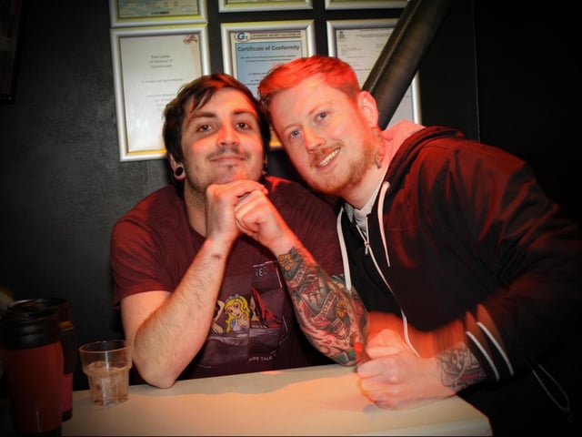 Ant and Joe busy at work in Blue Lounge.