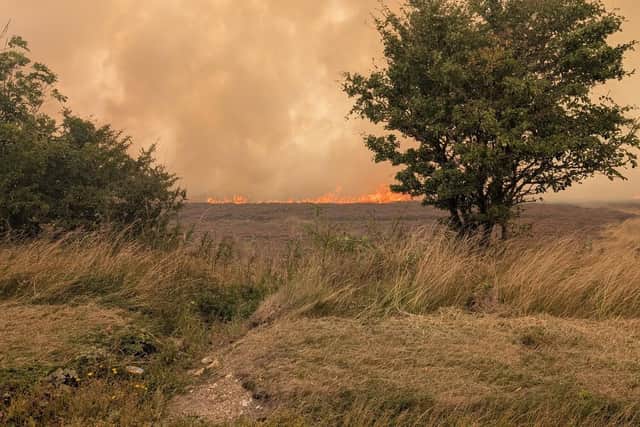 Thirsk Fire Station have issued an appeal for donations today (August 27) as the Langdale Moor fire blazes on. Credit: Thirsk Fire Station.