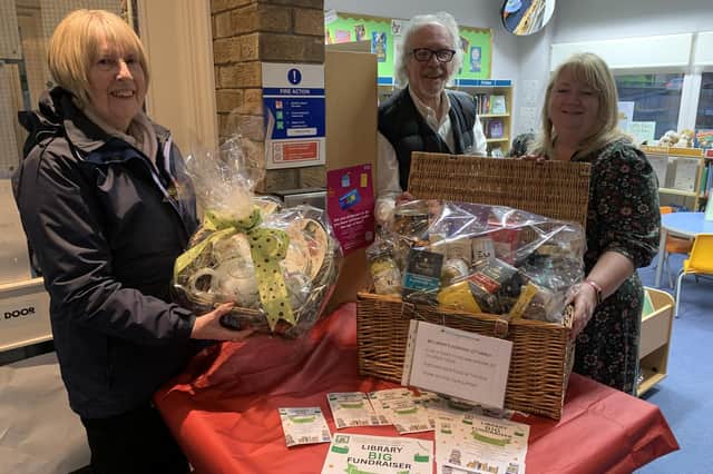 Volunteers at Derwent Valley BRIDGE Library getting ready for the BIG Fundraiser.