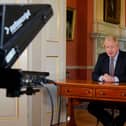 Prime Minister Boris Johnson records his televised message to the nation released on May 10 (Photo: No 10 Downing Street via Getty Images)