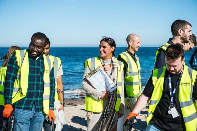 Cayton Bay Holiday Park was one of 22 Parkdean Resorts parks to take part in the coastal clean up