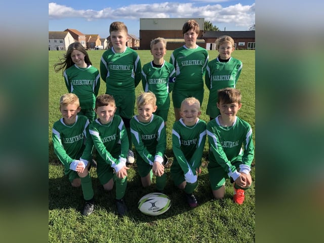 Airy Hill School years 5 and 6 rugby team.