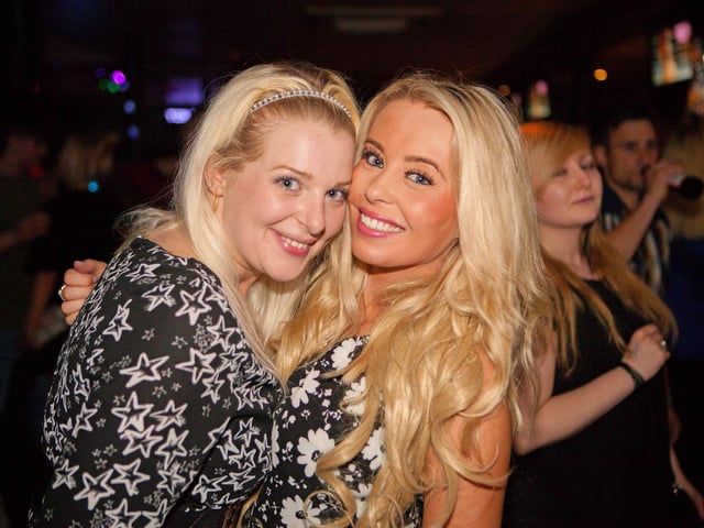 Rachel & Leanne looking stunning in Blue Lounge