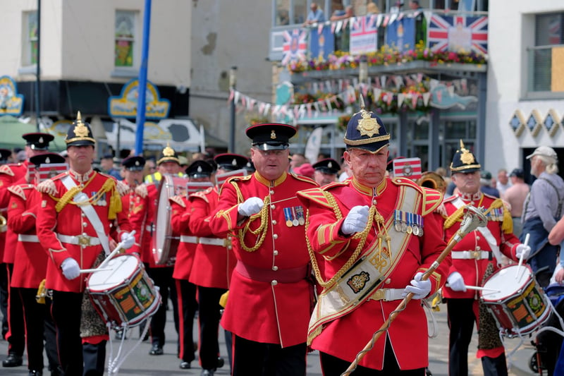 The band on parade