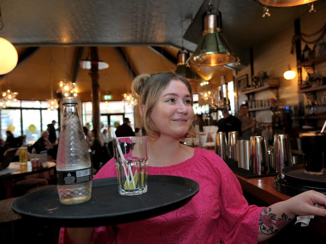 Serving drinks at the Pescado Lounge in Whitby.picture: Richard Ponter