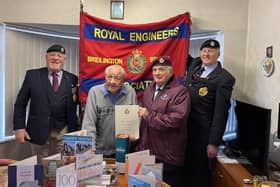 Edgar Styan was visited by three veteran Royal Engineers on his birthday this December.